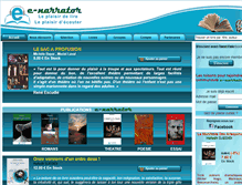 Tablet Screenshot of e-narrator.com